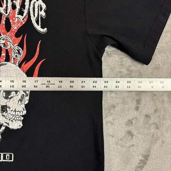 Primitive Skateboarding ‘Til the End Skull Flames Graphic T-shirt Size Medium - Picture 5 of 7